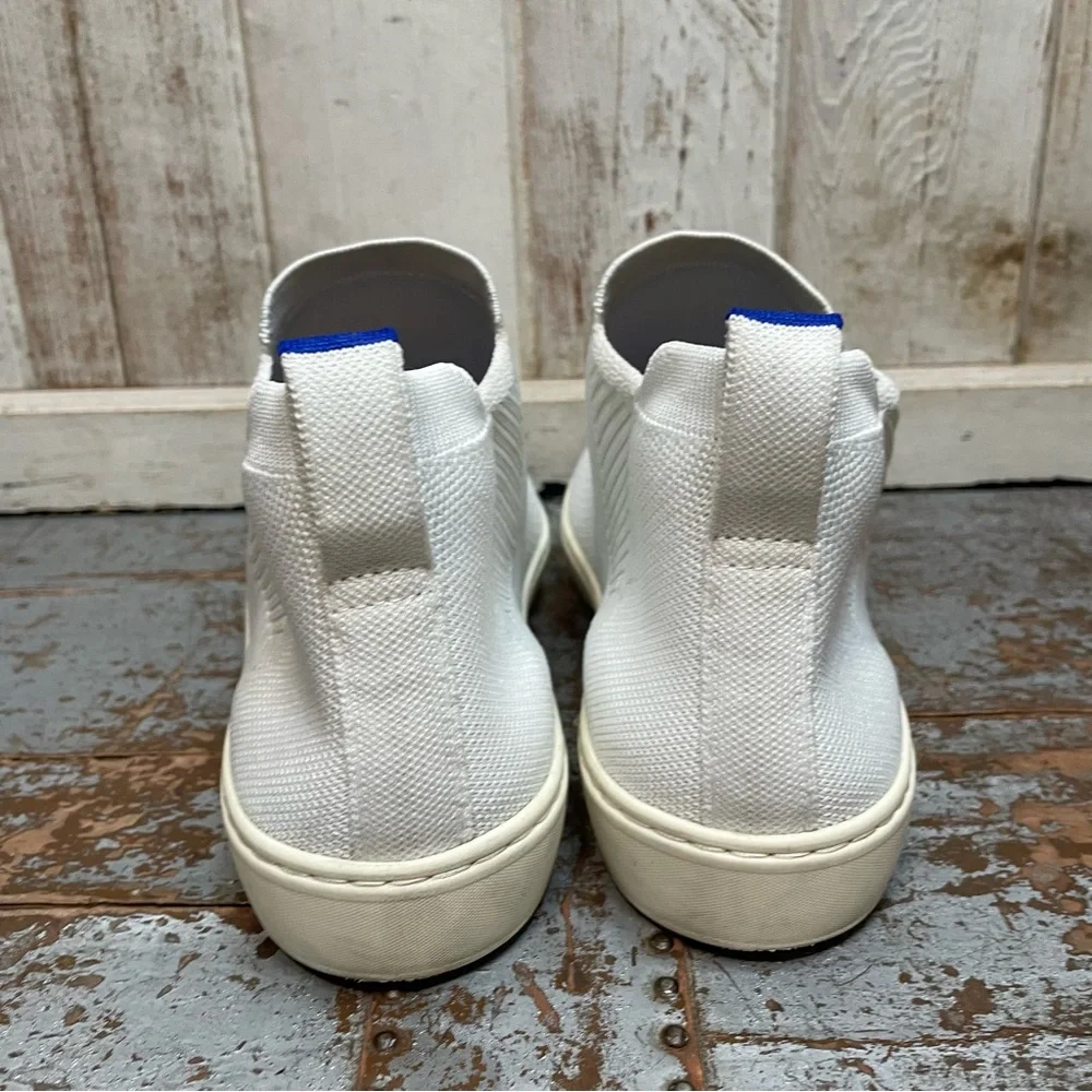 Rothy's White Chelsea High Top Sneaker Boots